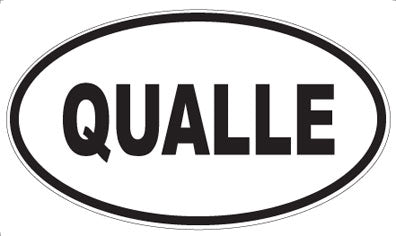 QUALLE - Oval Sticker