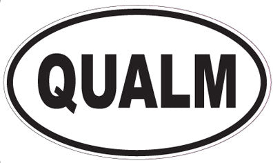 QUALM - Oval Sticker