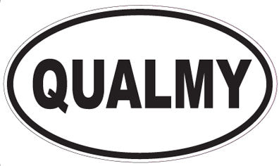 QUALMY - Oval Sticker