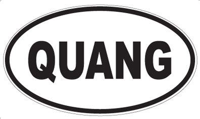 QUANG - Oval Sticker