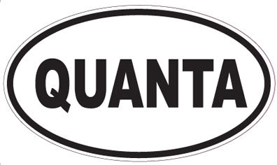 QUANTA - Oval Sticker