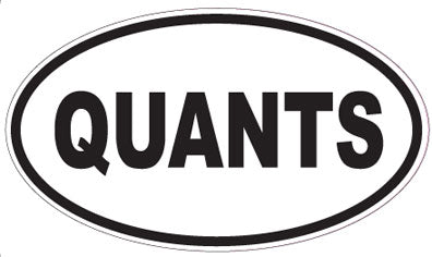 QUANTS - Oval Sticker