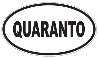 QUARANTO - Oval Magnet