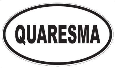 QUARESMA - Oval Sticker