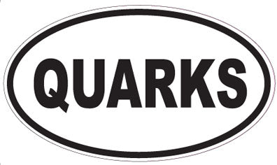 QUARKS - Oval Sticker