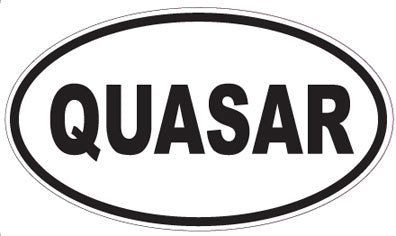 QUASAR - Oval Sticker