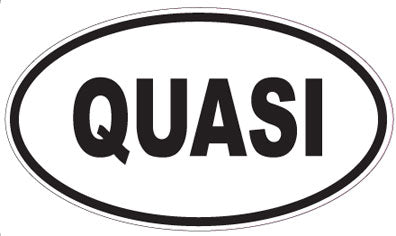 QUASI - Oval Sticker