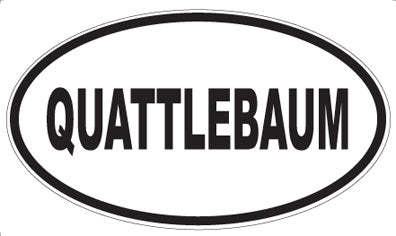 QUATTLEBAUM - Oval Magnet