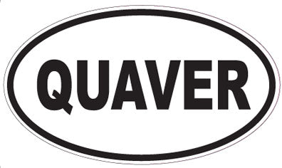QUAVER - Oval Sticker