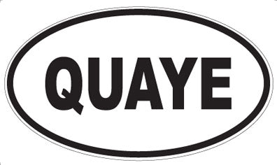 QUAYE - Oval Magnet