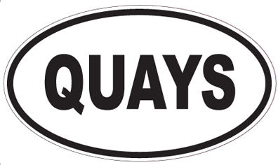 QUAYS - Oval Sticker