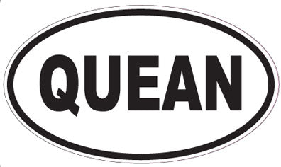 QUEAN - Oval Magnet