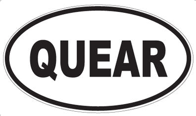 QUEAR - Oval Magnet