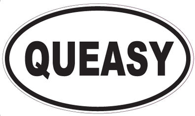 QUEASY - Oval Sticker