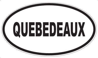 QUEBEDEAUX - Oval Sticker