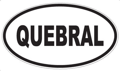 QUEBRAL - Oval Magnet