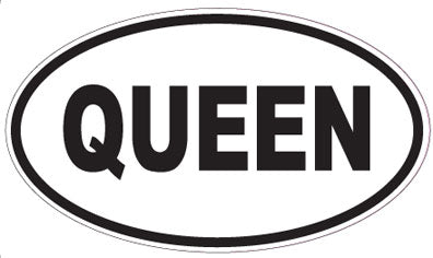 QUEEN - Oval Magnet