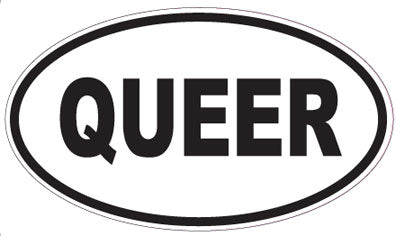 QUEER - Oval Sticker