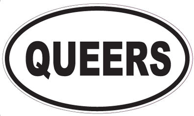 QUEERS - Oval Sticker