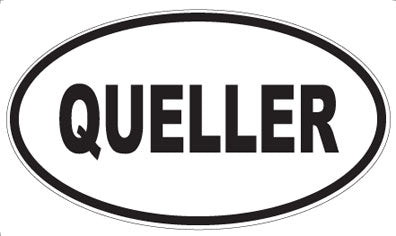 QUELLER - Oval Sticker