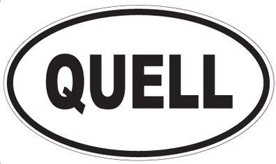 QUELL - Oval Magnet