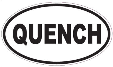QUENCH - Oval Sticker