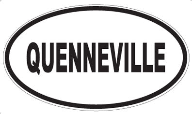 QUENNEVILLE - Oval Magnet