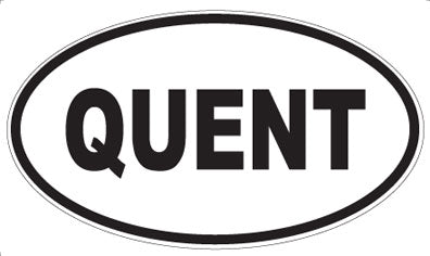 QUENT - Oval Magnet