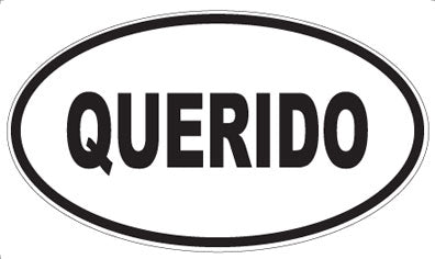 QUERIDO - Oval Magnet