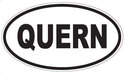 QUERN - Oval Sticker