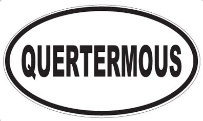 QUERTERMOUS - Oval Magnet