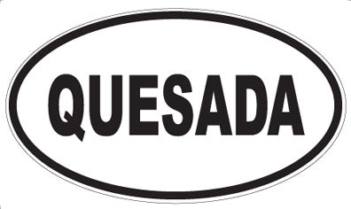 QUESADA - Oval Magnet