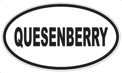 QUESENBERRY - Oval Magnet