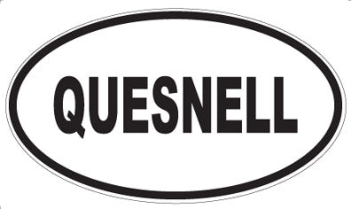QUESNELL - Oval Magnet