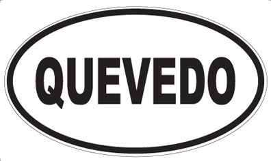 QUEVEDO - Oval Magnet