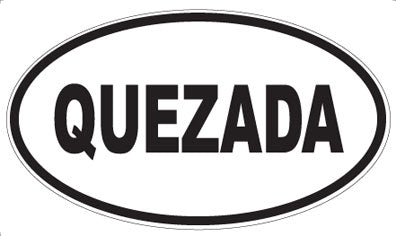 QUEZADA - Oval Magnet