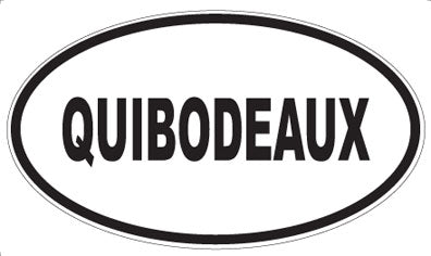 QUIBODEAUX - Oval Magnet