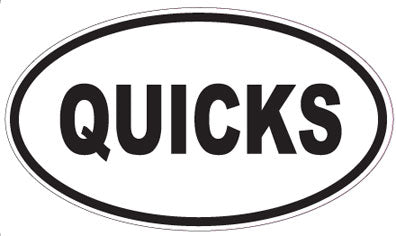 QUICKS - Oval Sticker