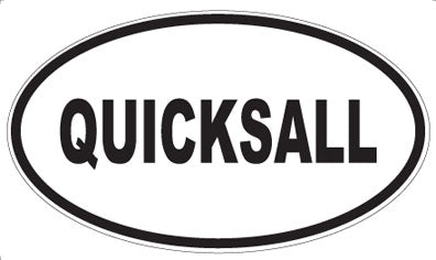 QUICKSALL - Oval Magnet