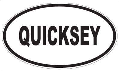 QUICKSEY - Oval Magnet
