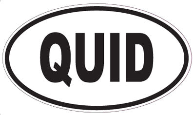 QUID - Oval Sticker