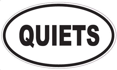 QUIETS - Oval Sticker