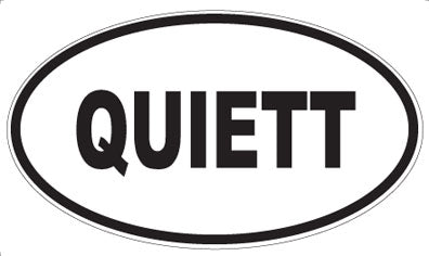 QUIETT - Oval Magnet