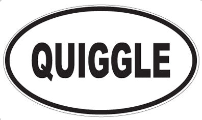 QUIGGLE - Oval Magnet