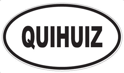 QUIHUIZ - Oval Magnet