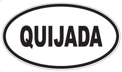 QUIJADA - Oval Magnet