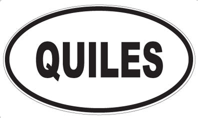 QUILES - Oval Magnet