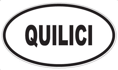 QUILICI - Oval Sticker