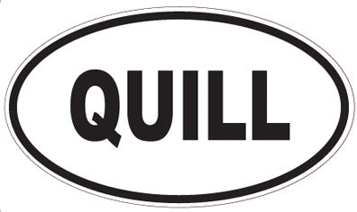QUILL - Oval Sticker