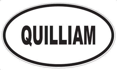 QUILLIAM - Oval Sticker